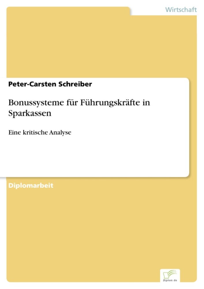 Bonussysteme für Führungskräfte in Sparkassen main product photo
