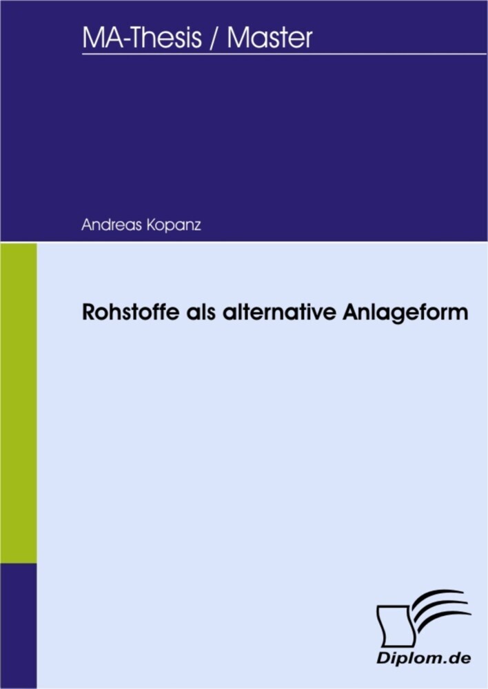Rohstoffe als alternative Anlageform main product photo