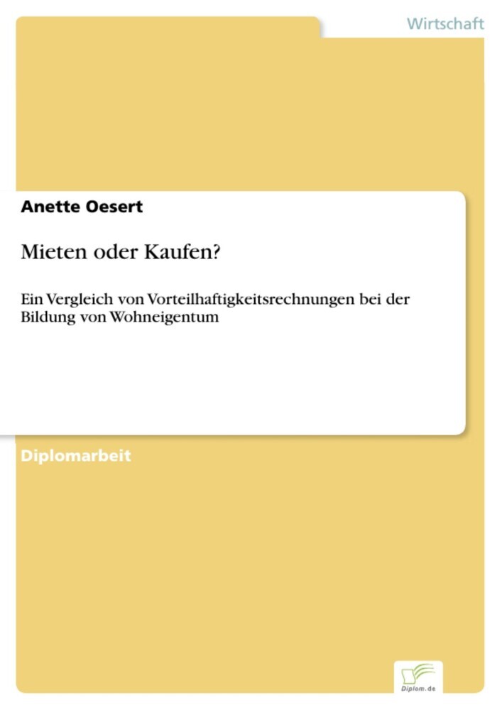 Mieten oder Kaufen? main product photo