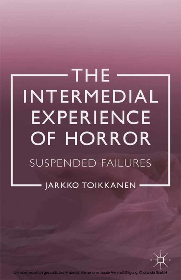 The Intermedial Experience of Horror main product photo