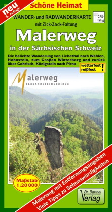 Doktor Barthel Karte Malerweg in der Sächsischen Schweiz