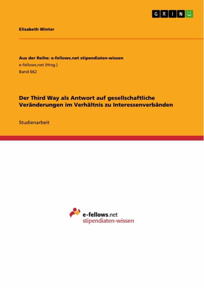 Der Third Way als Antwort auf gesellschaftliche Veränderungen im Verhältnis zu Interessenverbänden main product photo