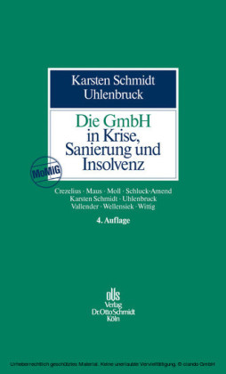 Die GmbH in Krise, Sanierung und Insolvenz