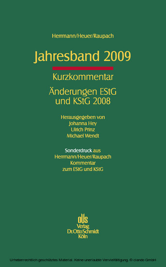 Jahresband 2009 main product photo