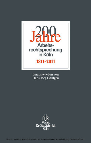 200 Jahre Arbeitsrechtsprechung in Köln main product photo