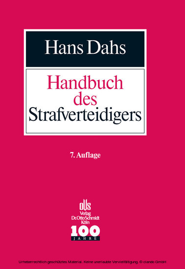 Handbuch des Strafverteidigers main product photo