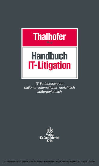 Handbuch IT-Litigation main product photo