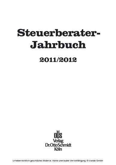 Steuerberater-Jahrbuch 2011/2012 main product photo