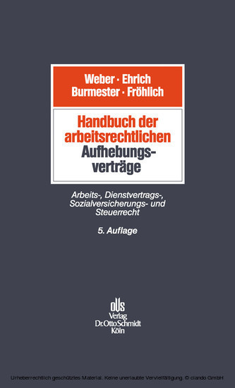 Handbuch der arbeitsrechtlichen Aufhebungsverträge main product photo