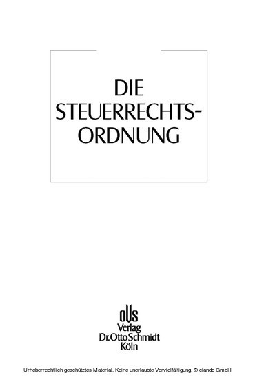 Die Steuerrechtsordnung, Band 3 main product photo
