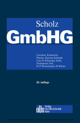 GmbH Gesetz (GmbHG), Kommentar