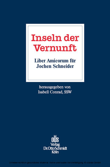 Inseln der Vernunft - Liber Amicorum für Jochen Schneider main product photo