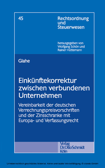 Einkünftekorrektur zwischen verbundenen Unternehmen main product photo