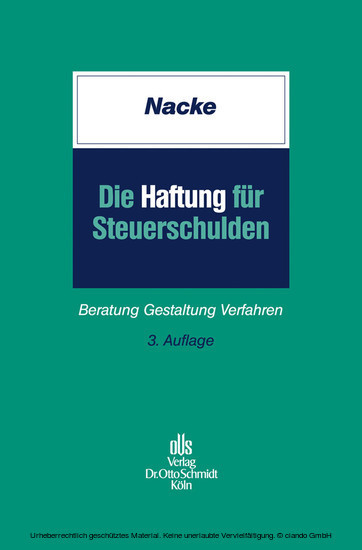 Die Haftung für Steuerschulden main product photo