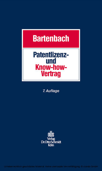 Patentlizenz- und Know-how-Vertrag main product photo