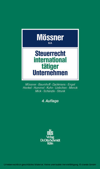 Steuerrecht international tätiger Unternehmen main product photo