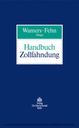 Handbuch Zollfahndung
