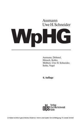 Wertpapierhandelsgesetz (WpHG)