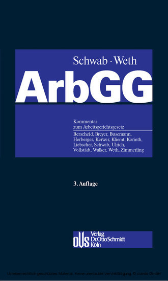 Arbeitsgerichtsgesetz (ArbGG) main product photo
