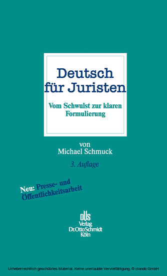 Deutsch für Juristen main product photo