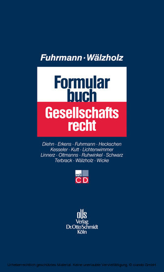 Formularbuch Gesellschaftsrecht main product photo