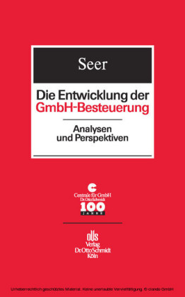 Die Entwicklung der GmbH-Besteuerung