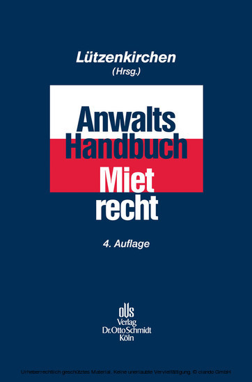 Anwalts-Handbuch Mietrecht main product photo