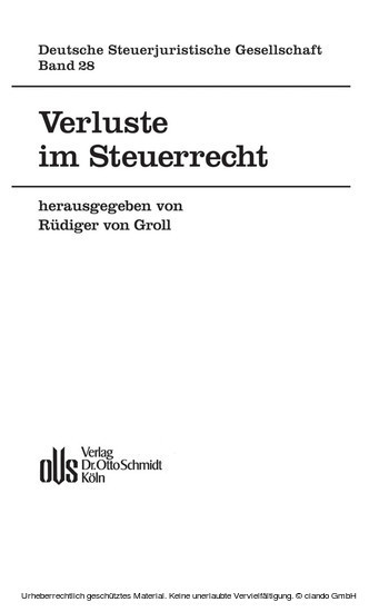 Verluste im Steuerrecht main product photo