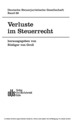 Verluste im Steuerrecht