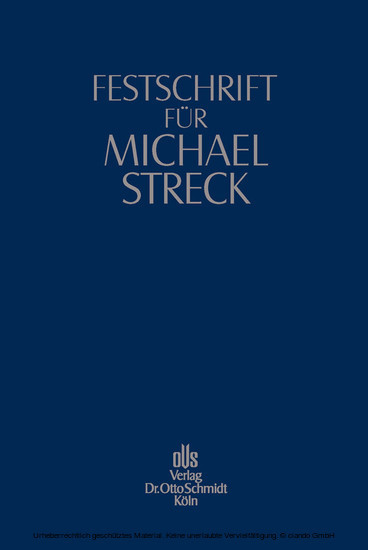 Festschrift für Michael Streck main product photo