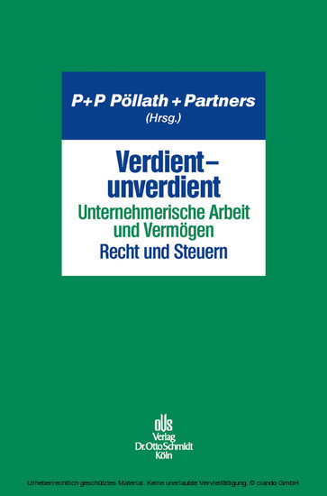 Verdient - unverdient - Unternehmerische Arbeit und Vermögen. Recht und Steuern main product photo