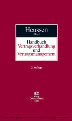 Handbuch Vertragsverhandlung und Vertragsmanagement