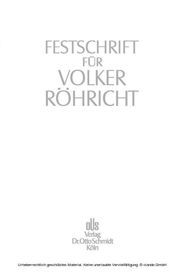 Festschrift für Volker Röhricht main product photo
