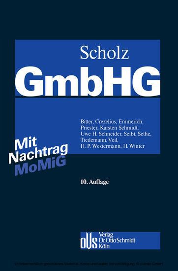 GmbH Gesetz (GmbHG), Band 3 main product photo