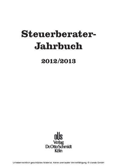 Steuerberater-Jahrbuch 2012/2013 main product photo