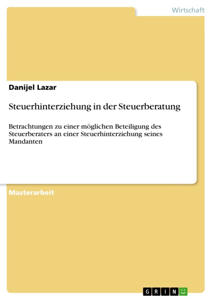 Steuerhinterziehung in der Steuerberatung main product photo