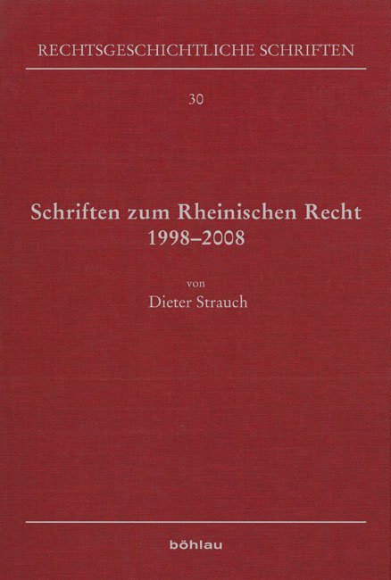 Schriften zum Rheinischen Recht 1998-2008 main product photo