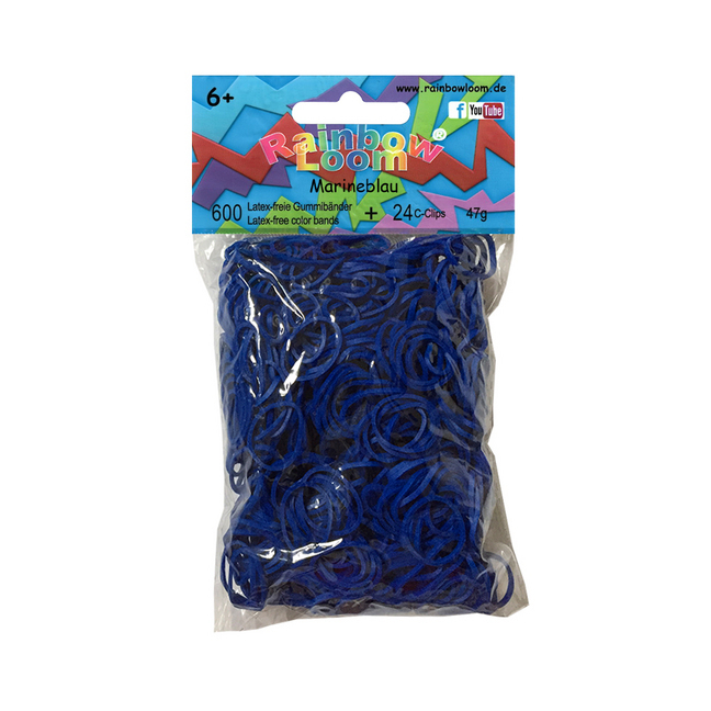 Rainbow Loom® Gummibänder Marineblau main product photo