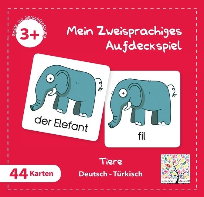 Mein Zweisprachiges Aufdeckspiel, Tiere, Türkisch (Kinderspiel) main product photo