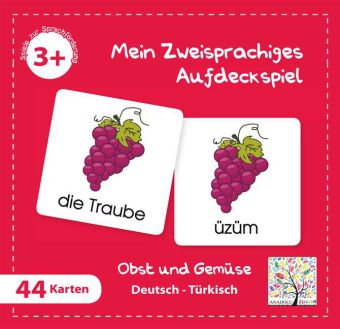 Mein Zweisprachiges Aufdeckspiel, Obst und Gemüse, Türkisch (Kinderspiel) main product photo
