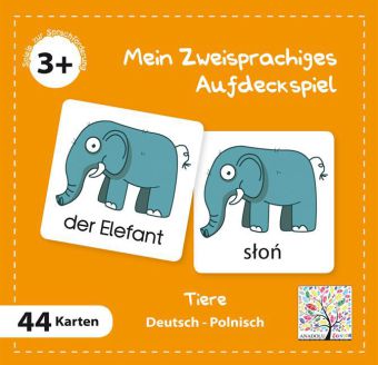 Mein Zweisprachiges Aufdeckspiel, Tiere, Polnisch (Kinderspiel) main product photo