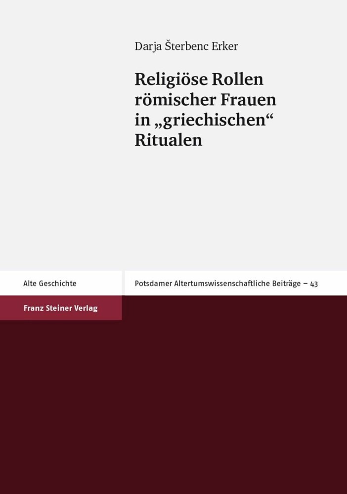 Religiöse Rollen römischer Frauen in 'griechischen' Ritualen main product photo