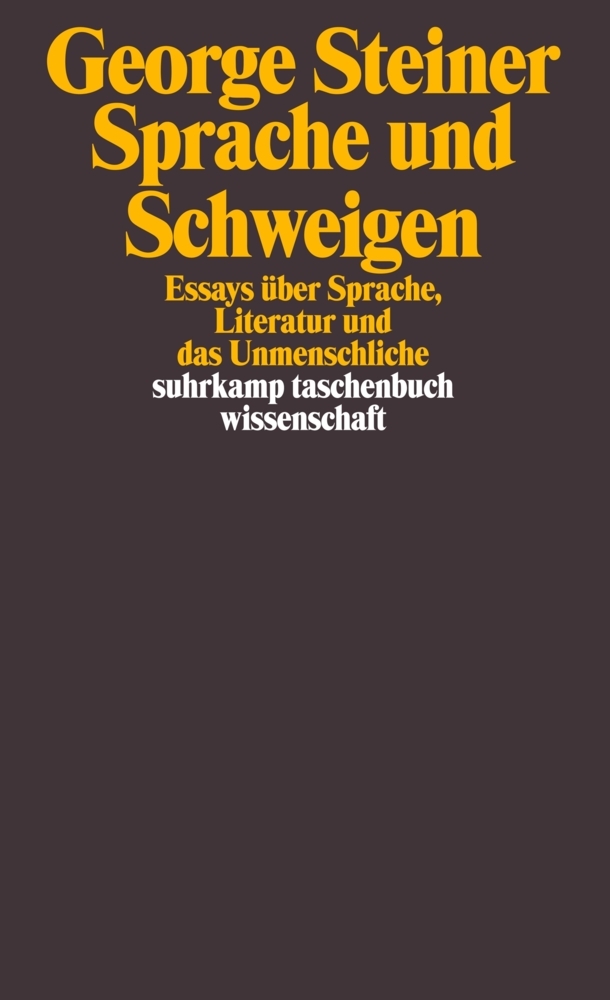 Sprache und Schweigen main product photo
