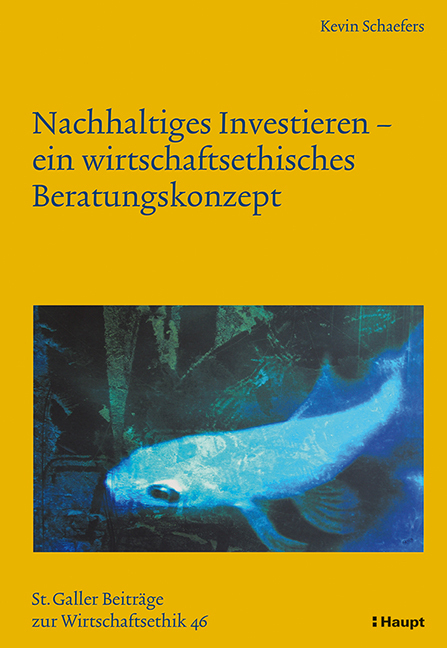 Nachhaltiges Investieren - ein wirtschaftsethisches Beratungskonzept main product photo