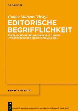 Editorische Begrifflichkeit