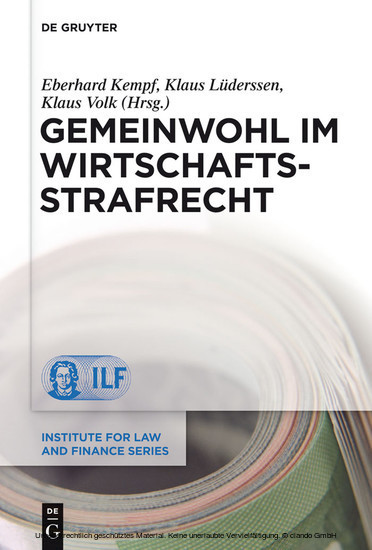 Gemeinwohl im Wirtschaftsstrafrecht main product photo