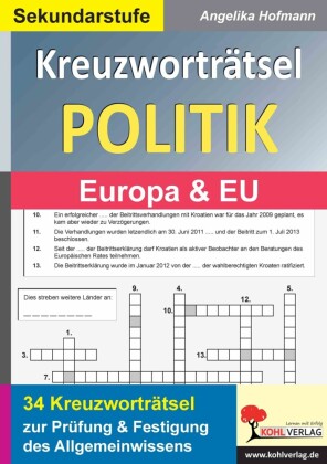 Kreuzworträtsel Politik / Europa und Europäische Union