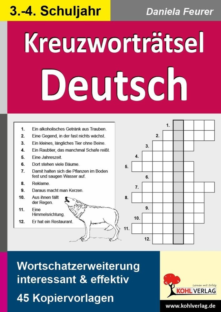 Kreuzworträtsel Deutsch / Klasse 3-4 main product photo