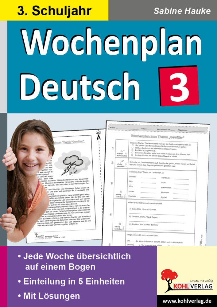 Wochenplan Deutsch / Klasse 3 main product photo