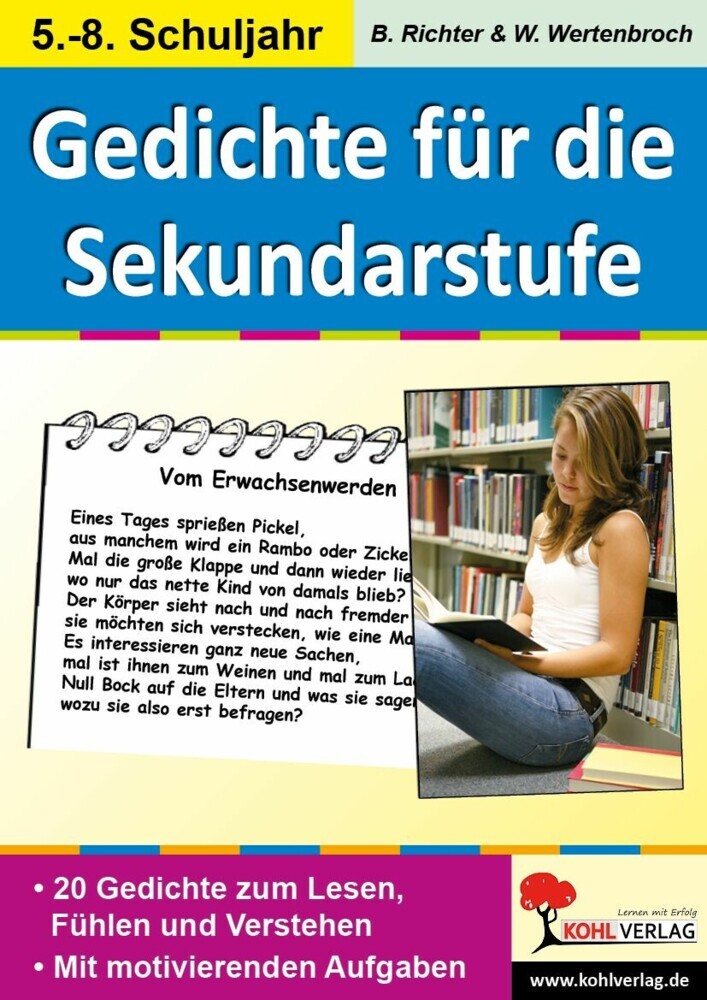 Lernwerkstatt Gedichte für die Sekundarstufe main product photo